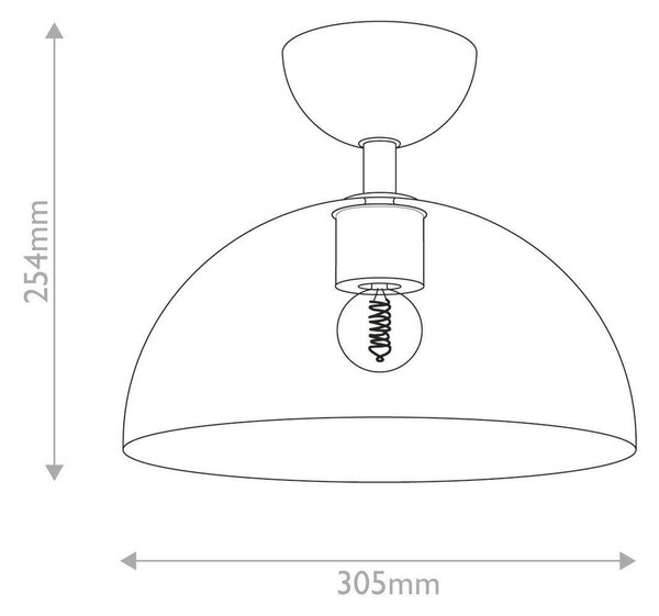 STROPNÍ SVÍTIDLO, 30,5/25,4 cm Elstead Lighting - Stropní svítidla