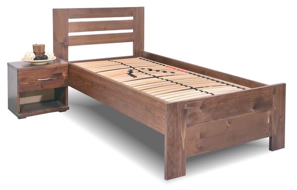 Zvýšená postel jednolůžko Rita, masiv smrk