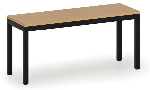 Šatní lavice, sedák - lamino, délka 900 mm, černé nohy, buk