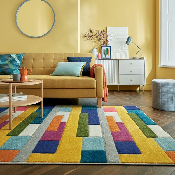 Flair Rugs, Kusový koberec Spectrum Mambo Multi, 120x170, vícebarevná, ložnice