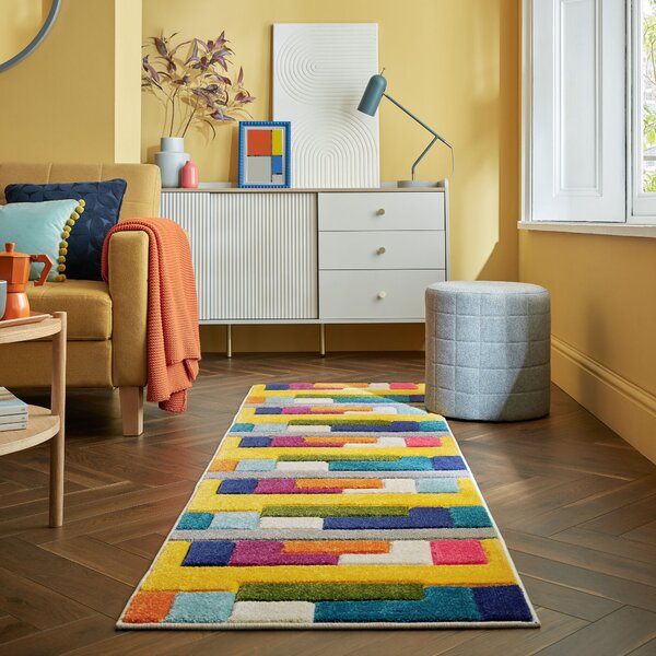 Flair Rugs, Běhoun Spectrum Mambo Multi, 66x230, vícebarevná, chodba / předsíň