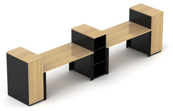 Kancelářská sestava EPIC Z15 U, délka stolů 160cm (Sestava pro dvě osoby)