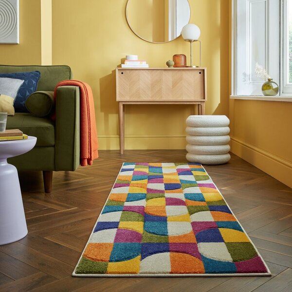 Flair Rugs, Běhoun Spectrum Chacha Multi, 66x230, vícebarevná, chodba / předsíň