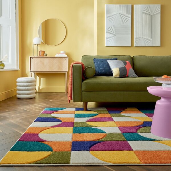 Flair Rugs, Kusový koberec Spectrum Chacha Multi, 80x150, vícebarevná, ložnice