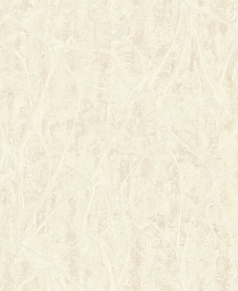 Luxusní krémová vliesová tapeta na zeď s výrazným metalickým vzorem, 56806, Aurum II, Limonta