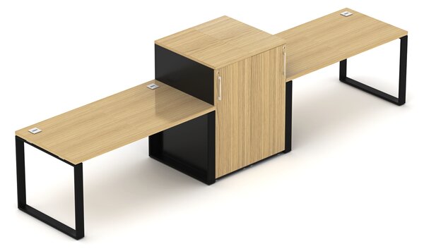 Kancelářská sestava EPIC Z17 O, délka stolů 160cm (Sestava pro dvě osoby)