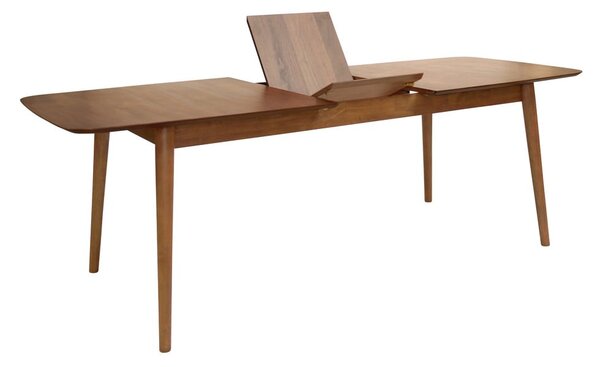 Rozkládací jídelní stůl s přídavnou deskou v dekoru ořechu 90x180 cm Montreux – Actona