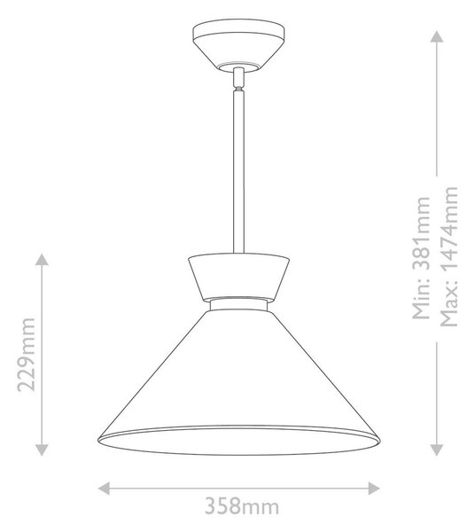 ZÁVĚSNÉ SVÍTIDLO, 22,9/35,8 cm Elstead Lighting - Závěsná světla