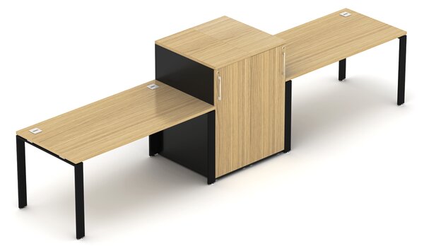 Kancelářská sestava EPIC Z17 U, délka stolů 160cm (Sestava pro dvě osoby)