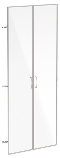 NABYTEK-DESIGNOVY.CZ - FSAL5 - Skleněné dveře v AL rámu, výška 175,4cm, šířka 78,6cm