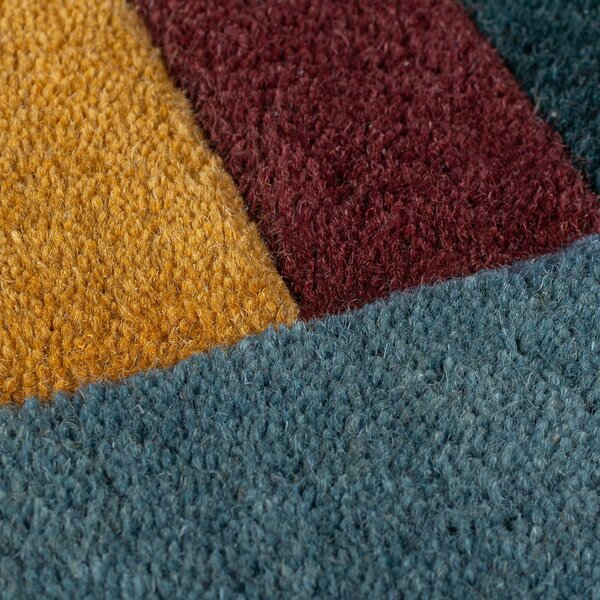 Flair Rugs, Ručně všívaný kusový koberec Abstract Shuffle Shaped Multi, 120x180, vícebarevná, chodba / předsíň