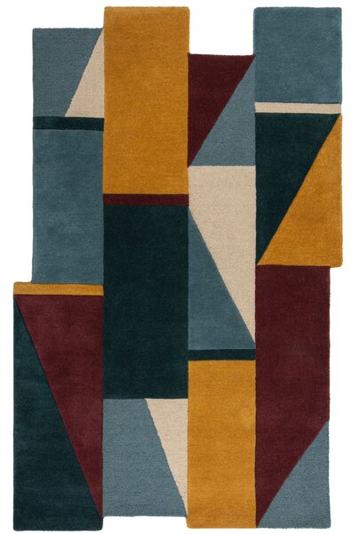 Flair Rugs, Ručně všívaný kusový koberec Abstract Shuffle Shaped Multi, 120x180, vícebarevná, chodba / předsíň