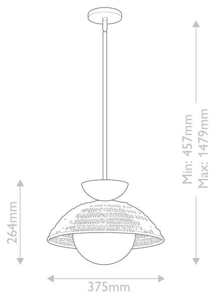ZÁVĚSNÉ SVÍTIDLO, 37,5/26,4 cm Elstead Lighting - Závěsná světla