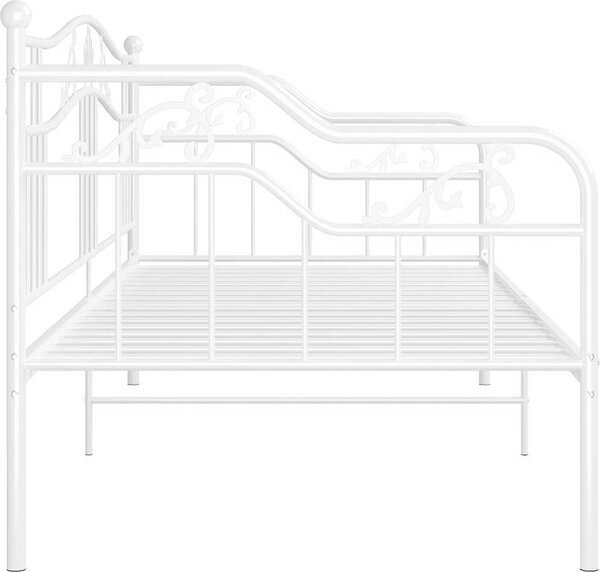 VidaXL Rám rozkládací postele kovový 90 x 200 cm [324762] Barva: Černá