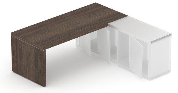 Manažerský opěrný stůl SOLID, 180cm (Manažerský opěrný stůl SOLID, 180cm, volitelně s čelní deskou a bez)
