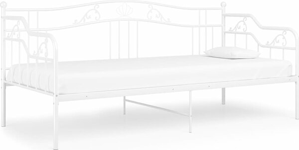 VidaXL Rám rozkládací postele kovový 90 x 200 cm [324762] Barva: Černá