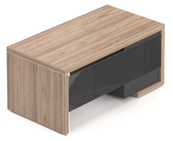 Manažerský stůl SOLID, se zásuvkami 160cm (Manažerský stůl SOLID, délky 160cm, šířka 85cm se zásuvkami P strana)