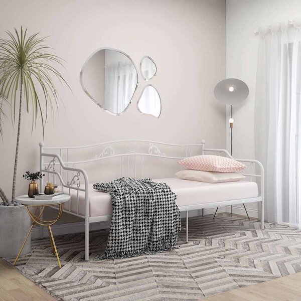 VidaXL Rám rozkládací postele kovový 90 x 200 cm [324762] Barva: Černá