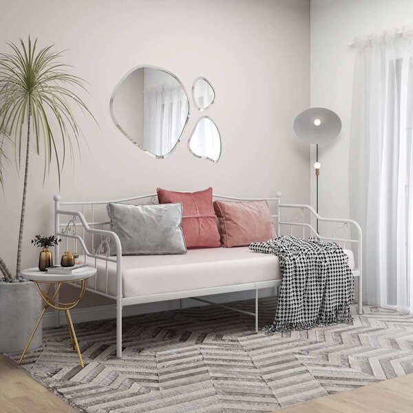 VidaXL Rám rozkládací postele kovový 90 x 200 cm [324762] Barva: Černá