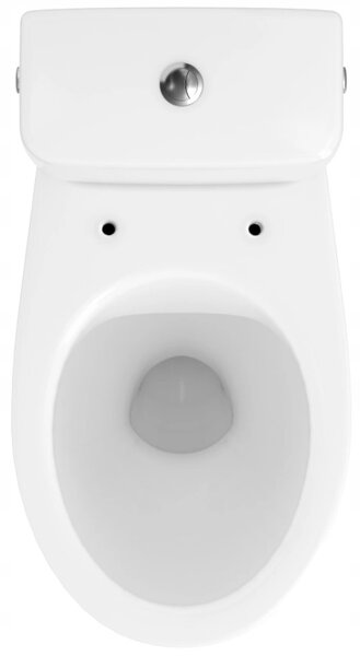 Cersanit Cersania SimpleOn 010 - WC kombi 3/6l + sedátko s pomalým zavíráním z duroplastu, horizontální odpad, bílá, K11-2339