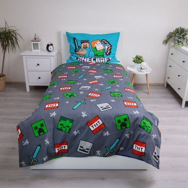 Bavlněné dětské povlečení na jednolůžko 140x200 cm Minecraft "We got this" – Jerry Fabrics