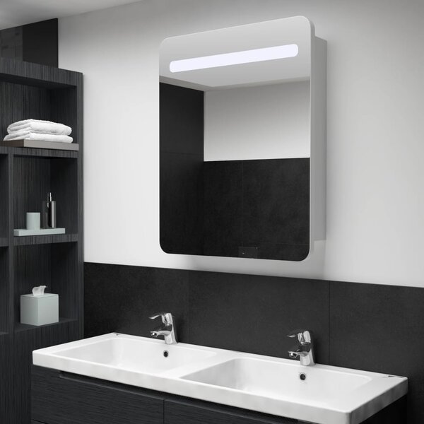 LED koupelnová skříňka se zrcadlem 60 x 11 x 80 cm
