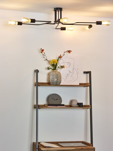 Lucide 21112/06/30 stropní svítidlo Lester 6x40W|E27