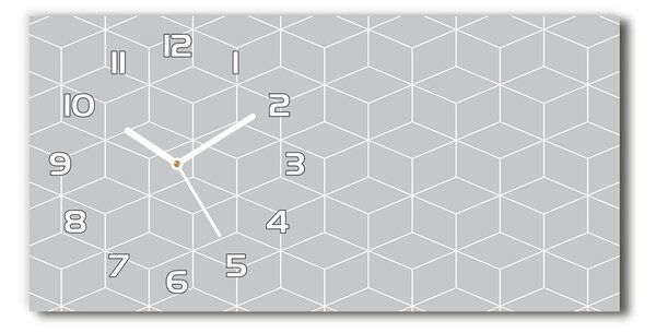 Skleněné hodiny na stěnu Geometrické pozadí pl_zsp_60x30_f_79094648