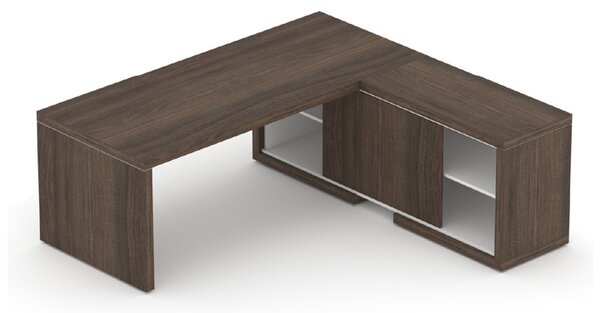 Manažerská sestava stolu s komodou SOLID Z1, délka stolu 160cm (Manažerská sestava SOLID Z1, stůl s komodou, délka stolu 160cm)