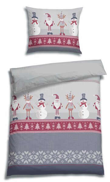 POVLEČENÍ, flanel, šedá, 140/200 cm Florella - Povlečení