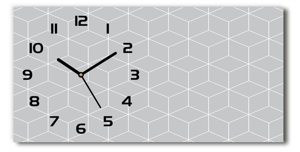 Skleněné hodiny na stěnu Geometrické pozadí pl_zsp_60x30_f_79094648