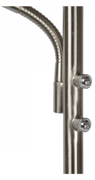 Lucide 19791/24/12 LED stojací svítidlo Zenith 1x20W+4W | 1600lm+320lm | 3000K - stmívatelné, chrom