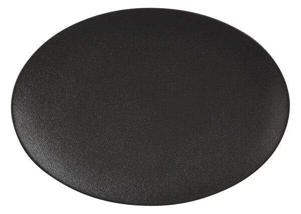 Černý keramický talíř Maxwell & Williams Caviar, 30 x 22 cm
