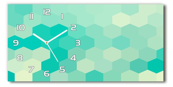 Skleněné hodiny na stěnu Geometrické pozadí pl_zsp_60x30_f_79451289