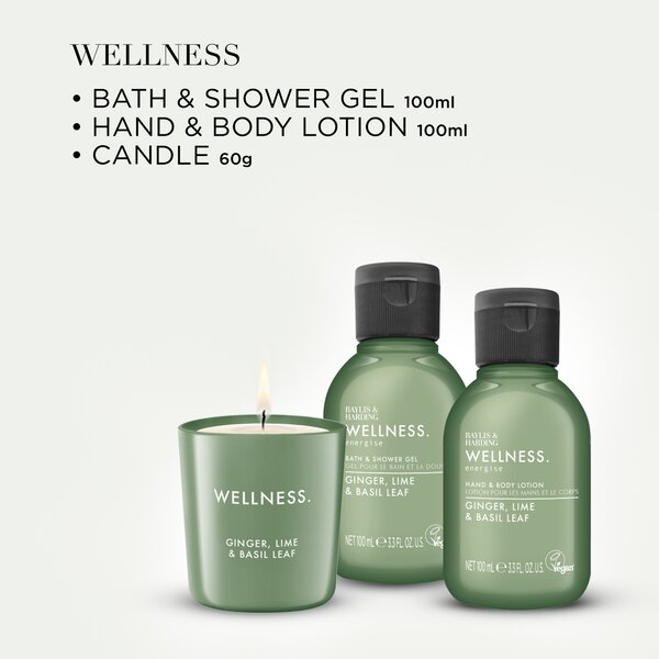 Baylis & Harding Wellness Ladies - sada tělové péče a svíčky, 3 ks