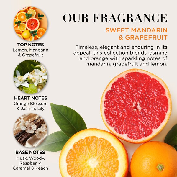 Baylis & Harding Sweet Mandarin & Grapefruit - karafa s pěnou do koupele, 500 ml