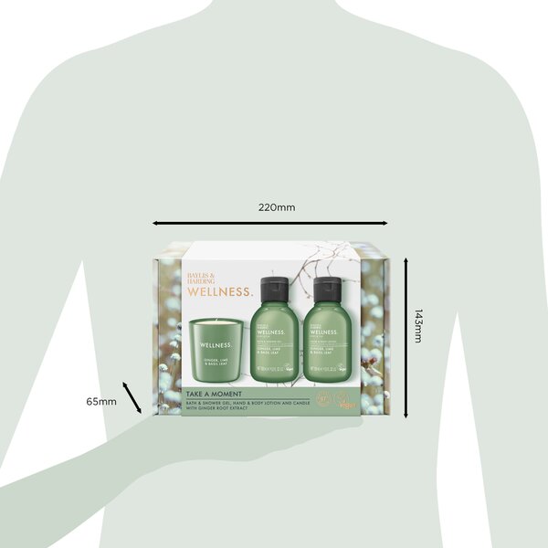 Baylis & Harding Wellness Ladies - sada tělové péče a svíčky, 3 ks