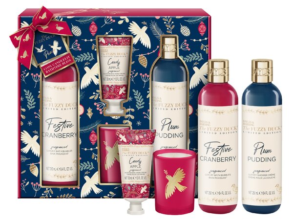 Baylis & Harding Winter Wonderland - sada tělové péče a svíčky, 4 ks