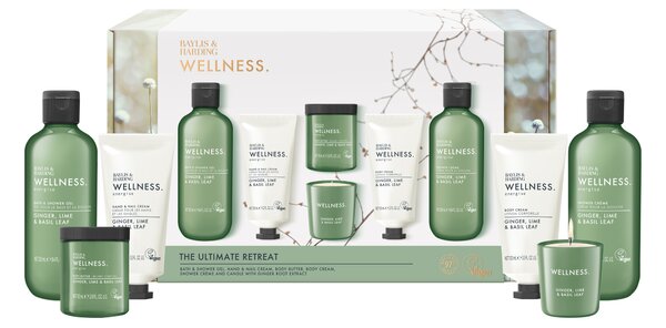 Baylis & Harding Wellness Ladies - sada tělové péče a svíčky, 6 ks
