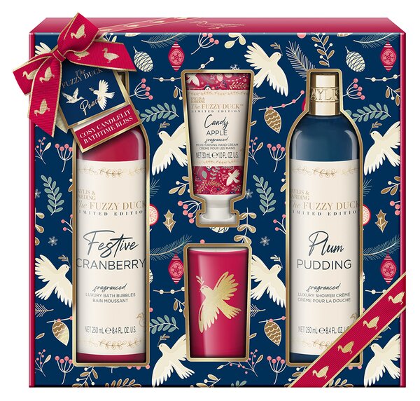 Baylis & Harding Winter Wonderland - sada tělové péče a svíčky, 4 ks