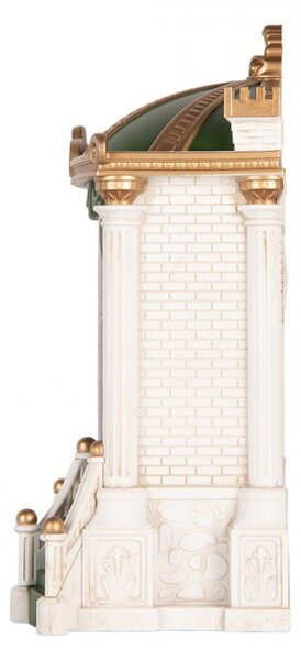 Zelená plastová vánoční dekorace s LED světlem a hudbou – 22x11x23 cm