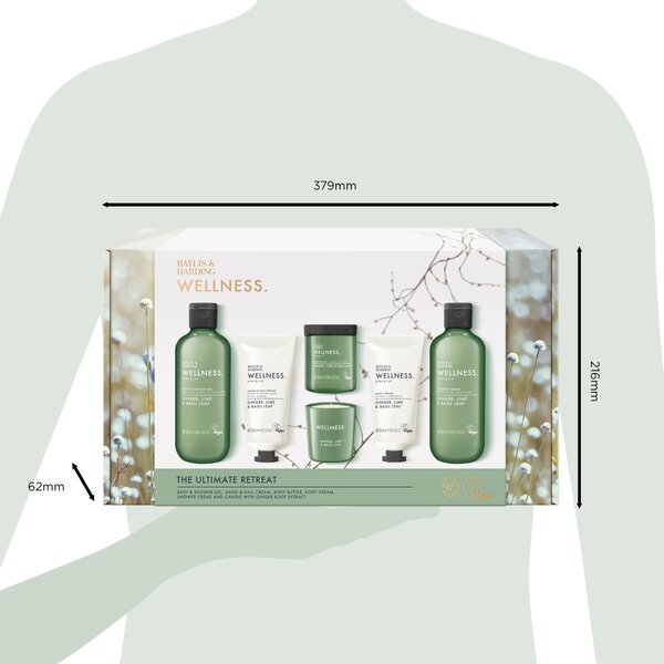 Baylis & Harding Wellness Ladies - sada tělové péče a svíčky, 6 ks