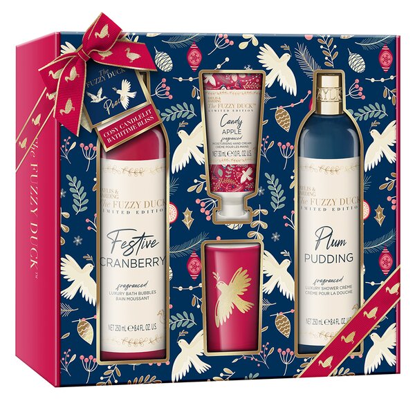 Baylis & Harding Winter Wonderland - sada tělové péče a svíčky, 4 ks