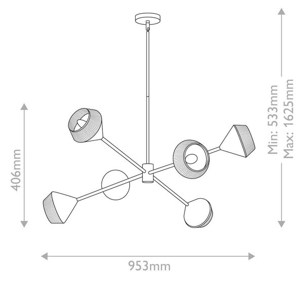 LUSTR, 40,6/95,3 cm Elstead Lighting - Lustry