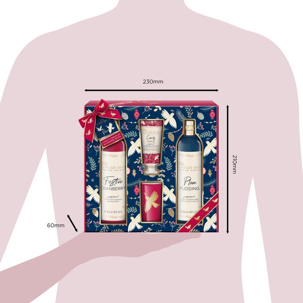 Baylis & Harding Winter Wonderland - sada tělové péče a svíčky, 4 ks