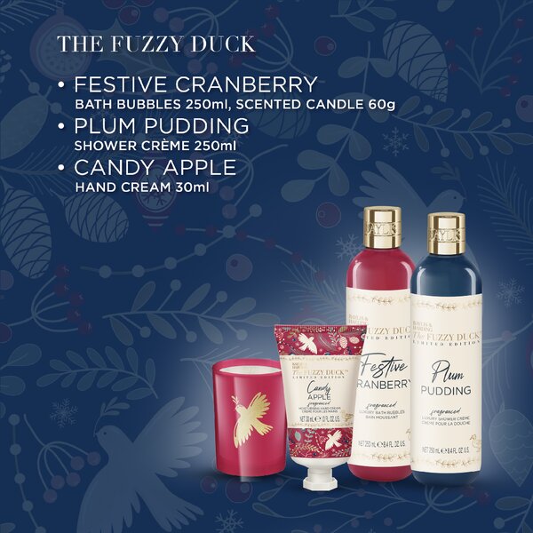 Baylis & Harding Winter Wonderland - sada tělové péče a svíčky, 4 ks