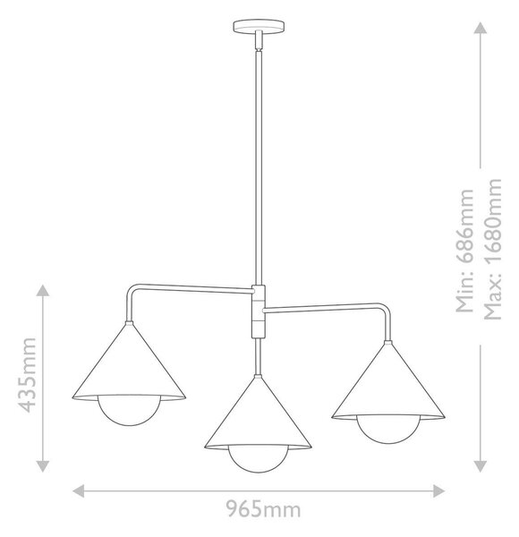 LUSTR, 43,5/96,5 cm Elstead Lighting - Lustry