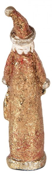 Červená plastová vánoční dekorace Santa Claus – 4x3x12 cm