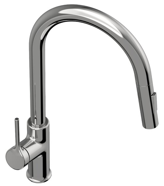 Invena Farsala, dřezová baterie s výsuvnou 2-funkční výlevkou h-433, chromová, INV-BZ-40-U01-S