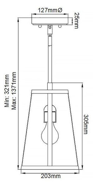 ZÁVĚSNÉ SVÍTIDLO, 20.3/32.1 cm Elstead Lighting - Závěsná světla